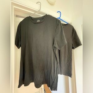 set of two J. Crew black t-shirts
